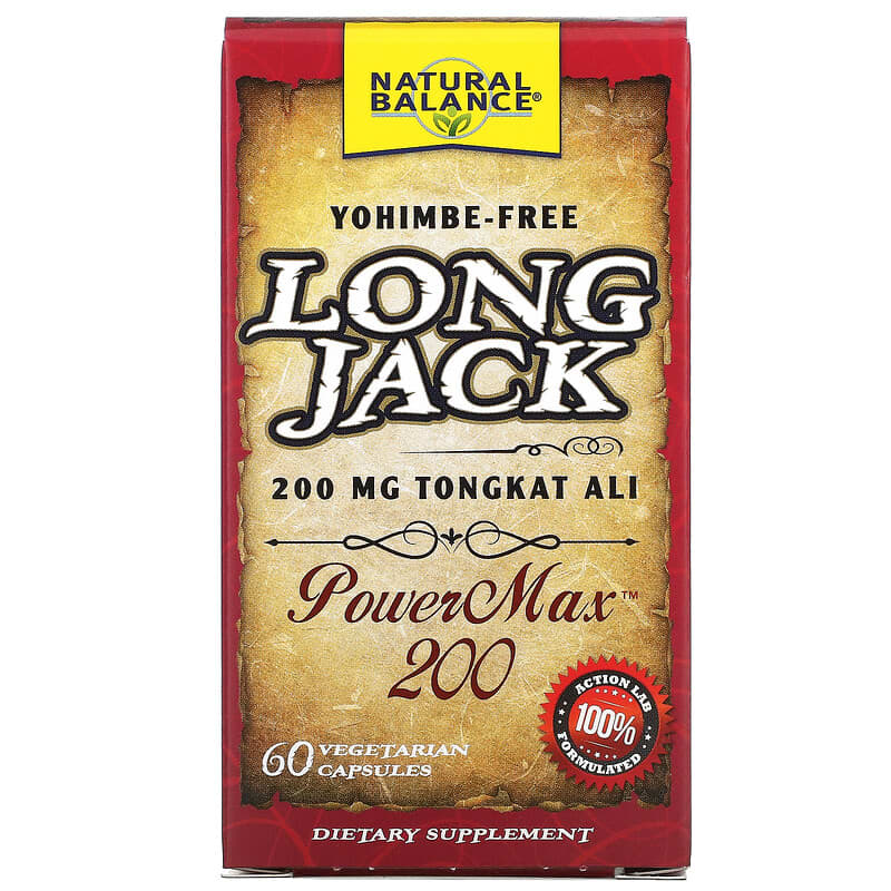Natural Balance, Long Jack，PowerMax 200，60 粒素食膠囊 (東革阿裏)