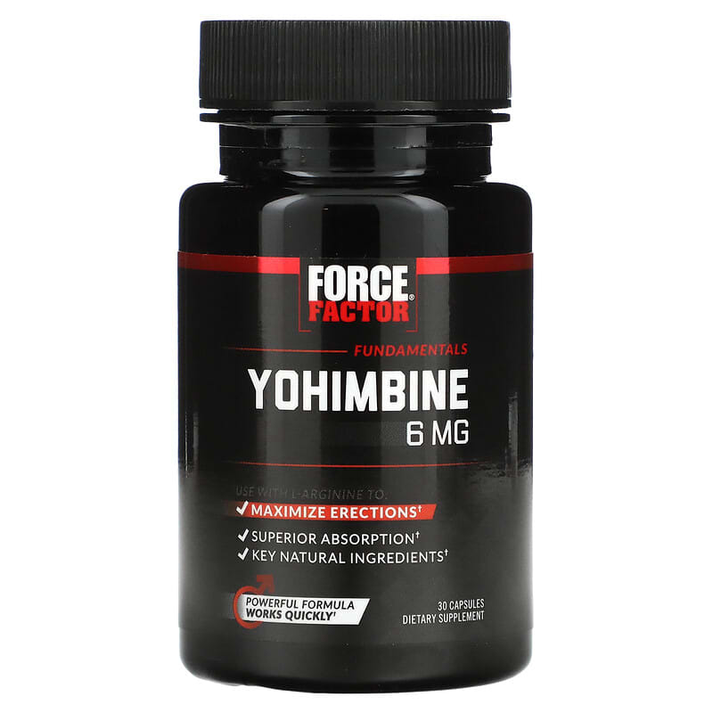 Force Factor, Yohimbine, 6 mg, 30 Capsules