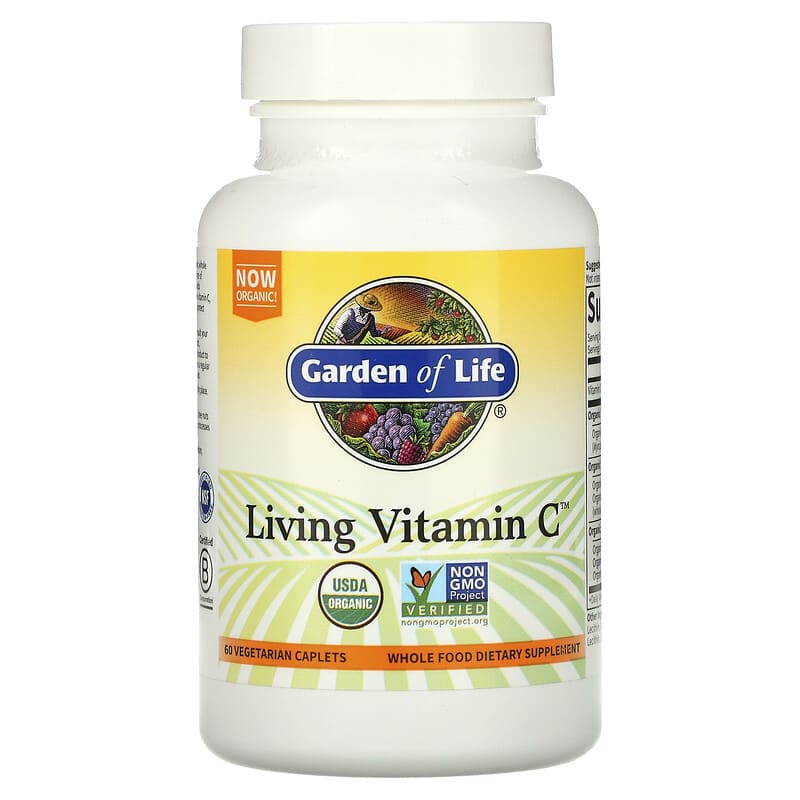 免費送 Garden of Life, 活力維生素C，60粒素食膠囊