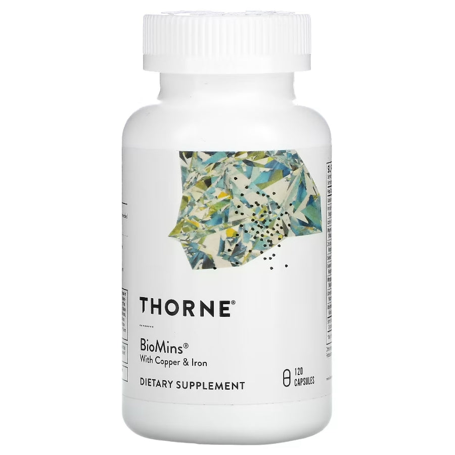 Thorne, BioMins 含銅和鐵，120 粒膠囊