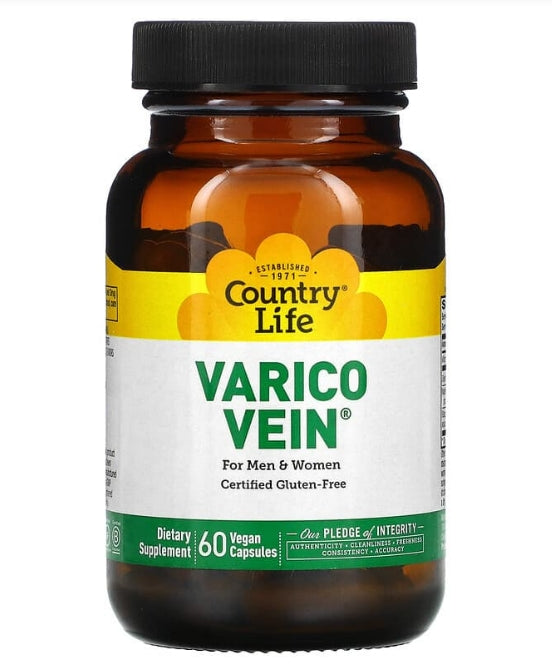 FREE Country Life VaricoVein for Men & Women 60 Vegan Capsules