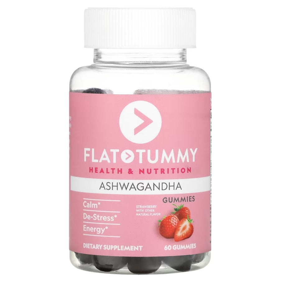 FREE Flat Tummy, Ashwagandha, Strawberry, 60 Gummies
