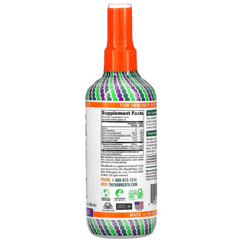 FREE TheraBreath Immunity Support Oral Spray Supplement 10 fl oz (296 ml)