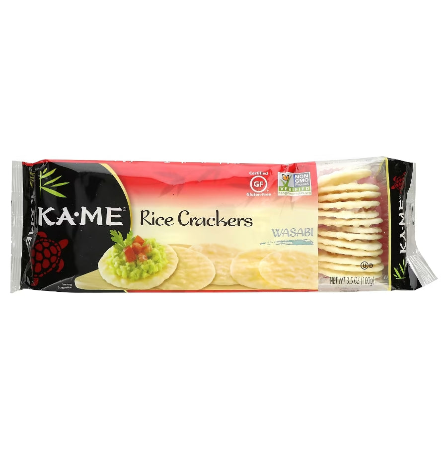 FREE KA-ME, Rice Crackers, Wasabi, 3.5 oz (100 g)