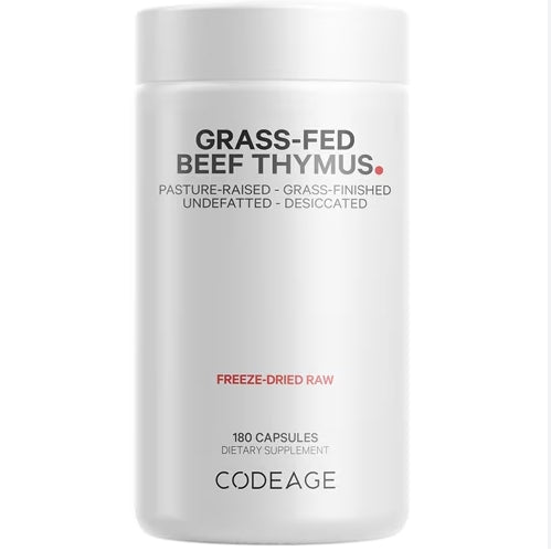 Codeage, Beef Thymus, 180 Capsules