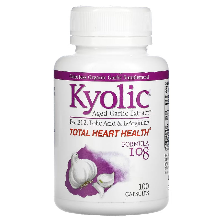 Kyolic, Aged Garlic Extract, Formula 108, 100 Capsules