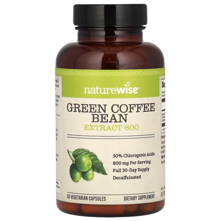 NatureWise, 綠咖啡豆萃取 800，800 毫克，60 粒素食膠囊