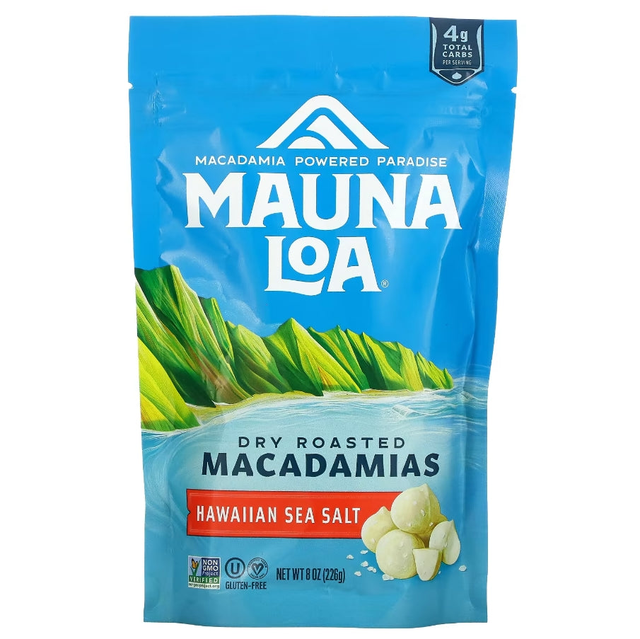 Mauna Loa，乾烤澳洲堅果，夏威夷海鹽，8 盎司（226 克）