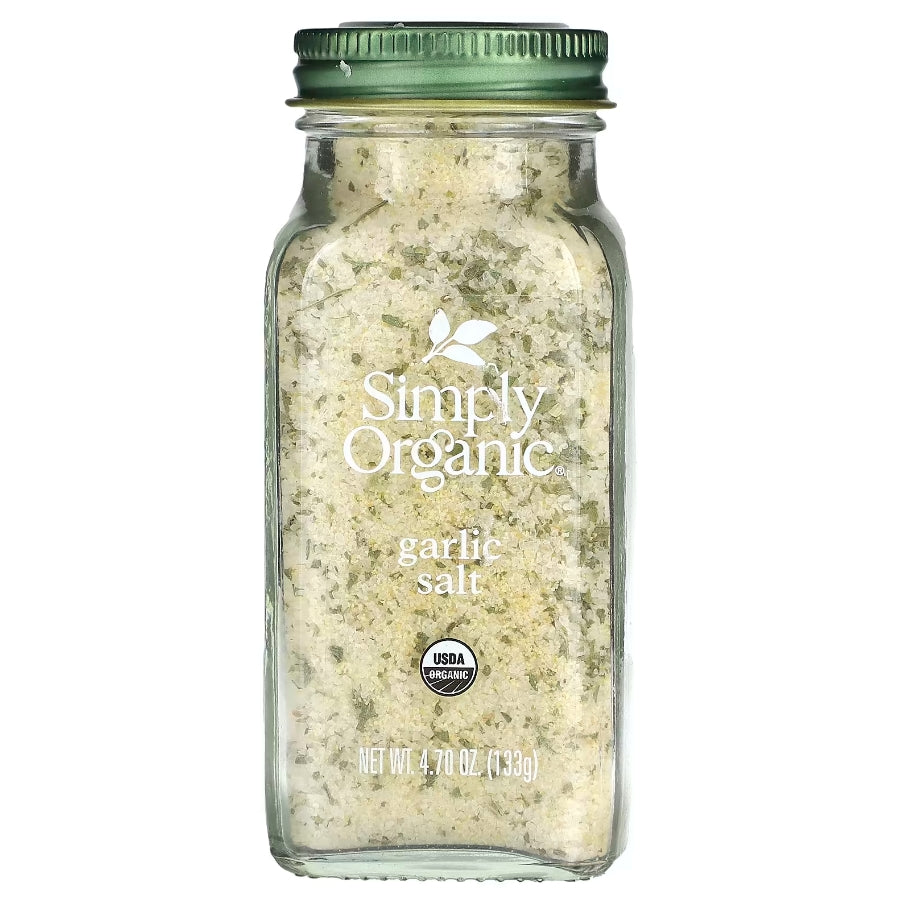 Simply Organic，大蒜鹽，4.7 盎司（133 克）