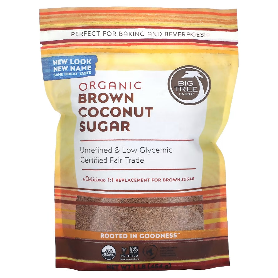 Big Tree Farms, Organic Brown Coconut Sugar, 1 lb (454 g)