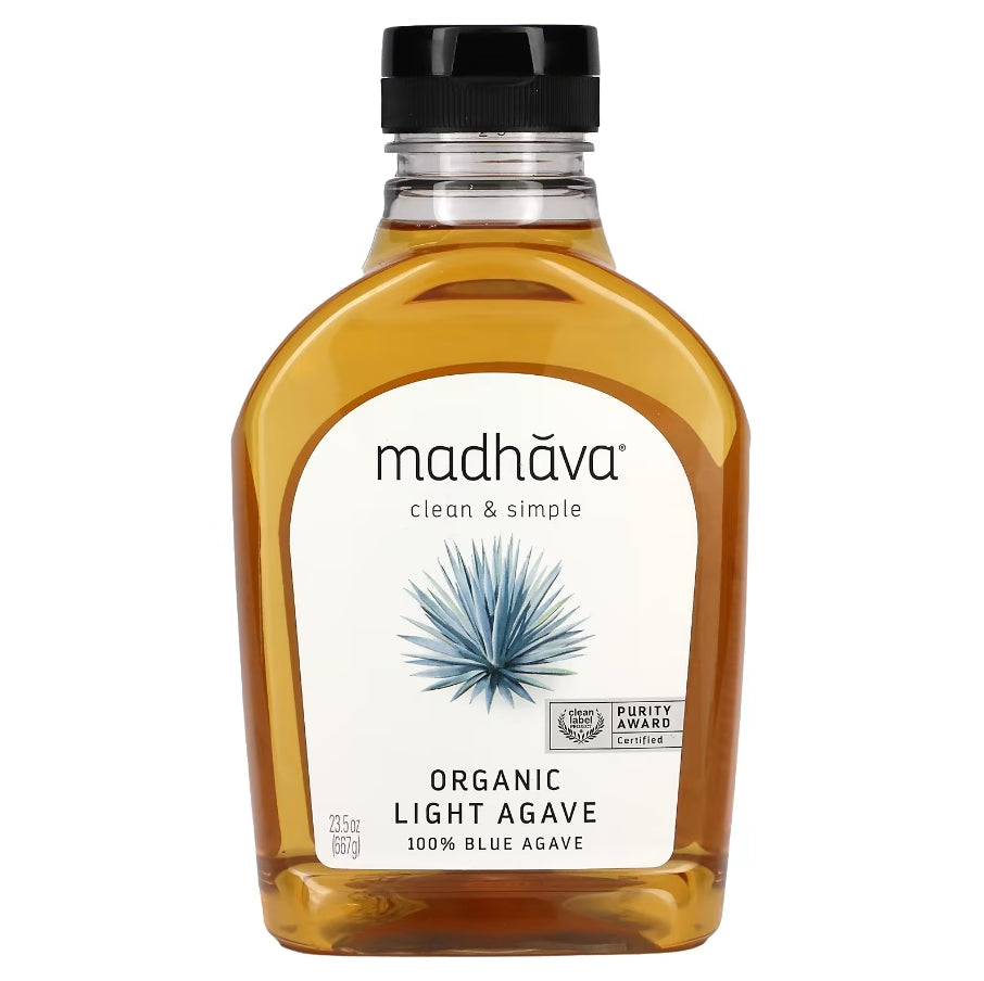 Madhava Natural Sweeteners, Organic Light Agave, 23.5 oz (667 g)