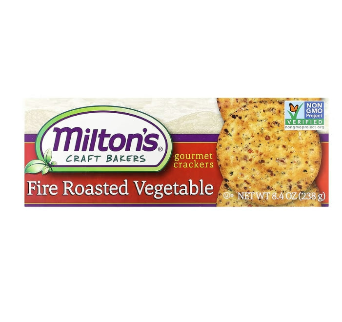 FREE Milton's Craft Bakers, Gourmet Crackers, Fire Roasted Vegetable, 8.4 oz (238 g)