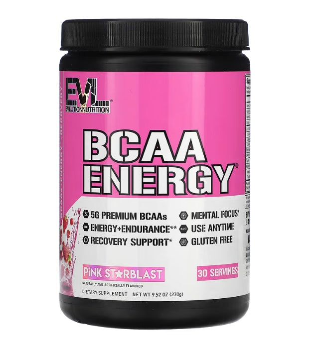 EVLution Nutrition, BCAA ENERGY, Pink Starblast, 9.52 oz (270 g)