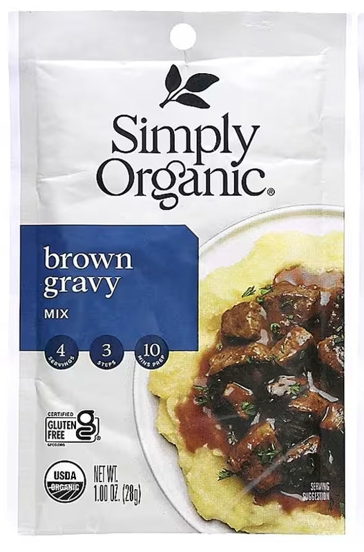 FREE Simply Organic, Brown Gravy Mix, 1 oz (28 g) Each