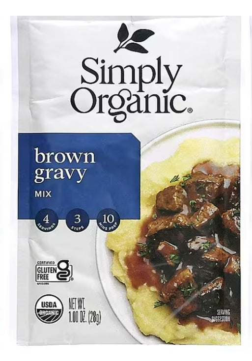 FREE Simply Organic, Brown Gravy Mix, 3 Pack, 1 oz (28 g) Each