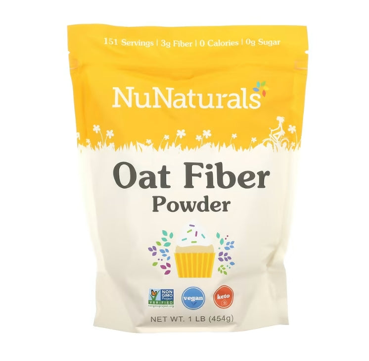 FREE NuNaturals, Oat Fiber Powder, 1 lb (454 g)