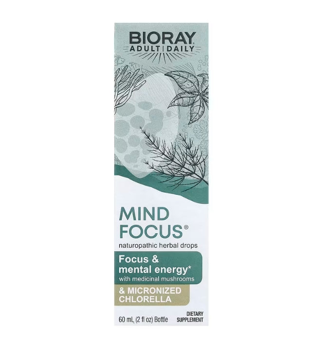 Bioray, Mind Focus®, Alcohol Free, 2 fl oz (60 ml)