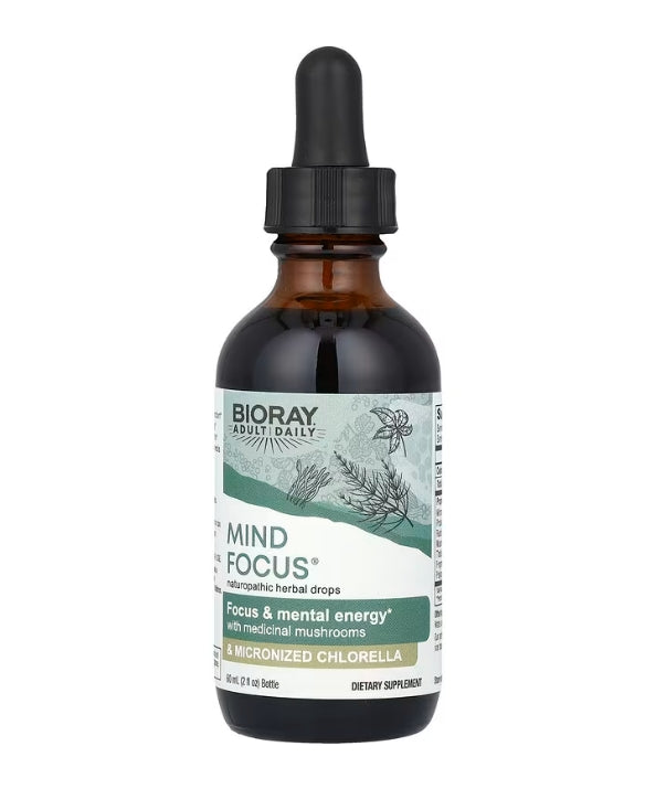 Bioray, Mind Focus®, Alcohol Free, 2 fl oz (60 ml)