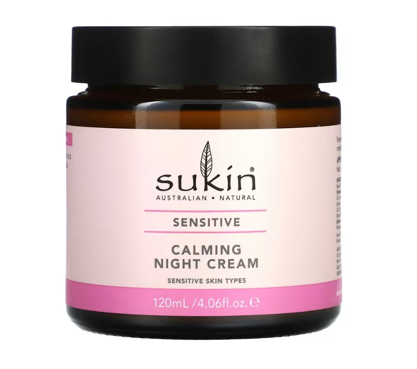 Sukin, Calming Night Cream, Sensitive, 4.06 fl oz (120 ml)