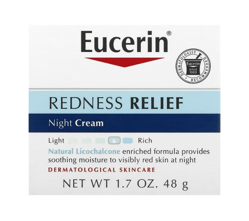 Eucerin, Redness Relief, Night Creme, 1.7 oz (48 g)