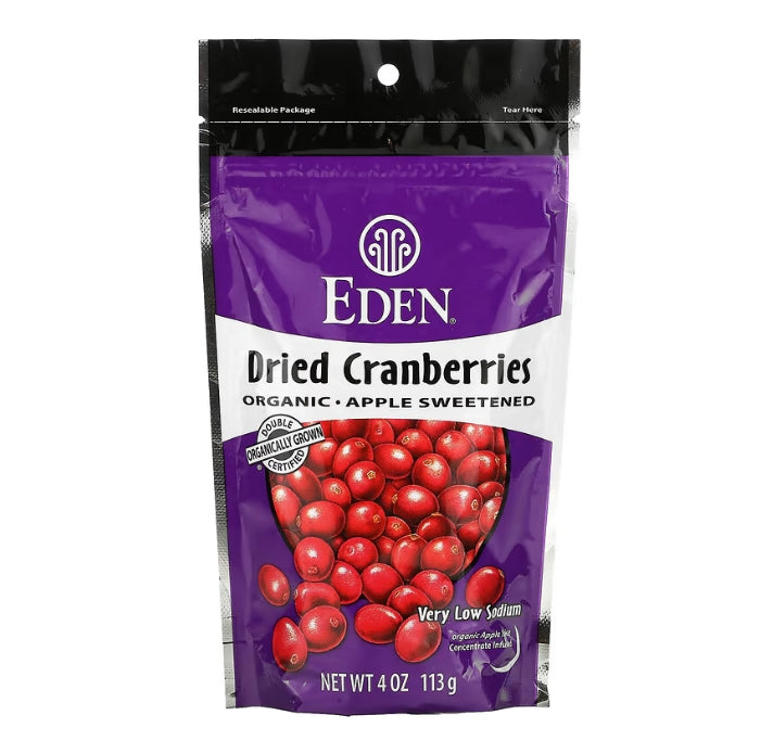 FREE Eden Foods, Organic Dried Cranberries, 4 oz (113 g)