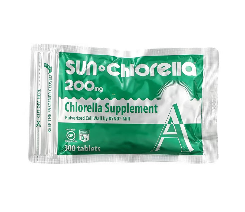 Sun Chlorella, 小球藻補充劑，200 毫克，300 片