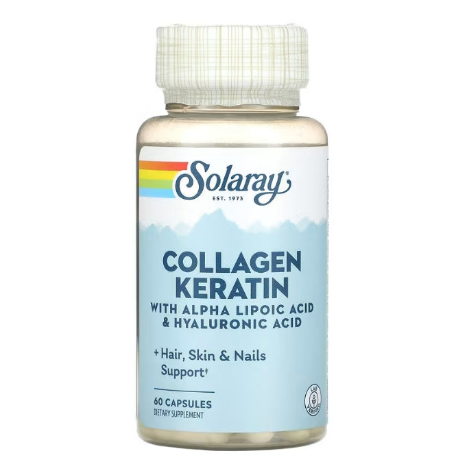 Solaray, Collagen Keratin with Alpha Lipoic Acid & Hyaluronic Acid, 60 Capsules