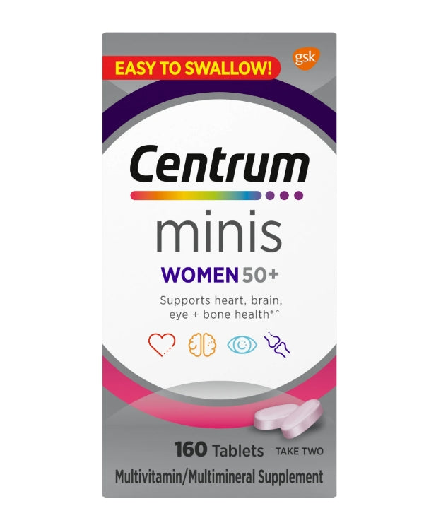 Centrum Minis Women 50 Plus Multivitamin Supplement Tablets, 160 Count