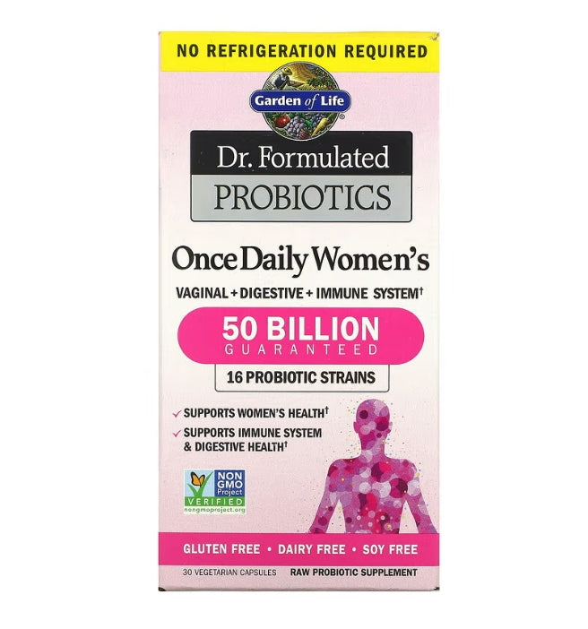 Garden of Life, Dr. Formulated Probiotics, Once Daily Women's, 50 Billion, 30 Vegetarian Capsules