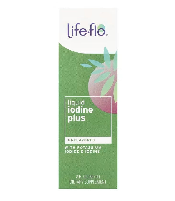 Life-flo, Liquid Iodine Plus, With Potassium Iodide & Iodine, Unflavored, 2 fl oz (59 ml)