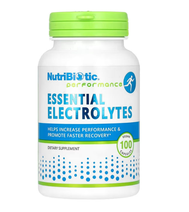 NutriBiotic, Performance, Essential Electrolytes, 100 Vegan Capsules