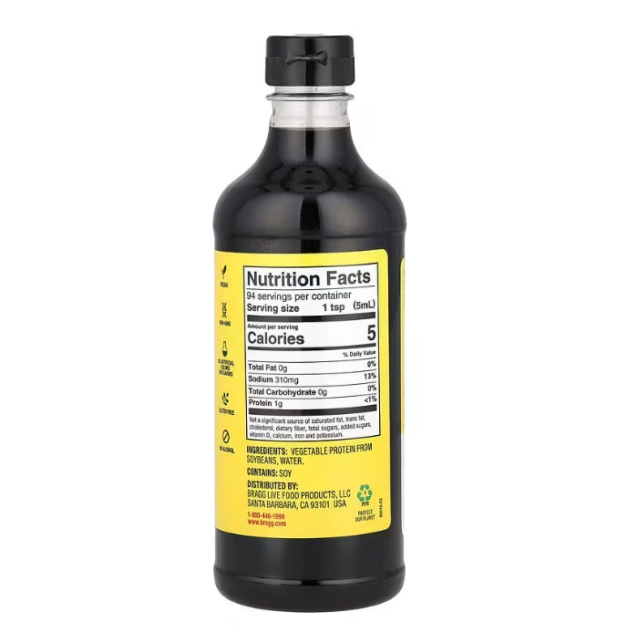 Bragg, Liquid Aminos, Soy Protein Seasoning, 16 fl oz (473 ml)