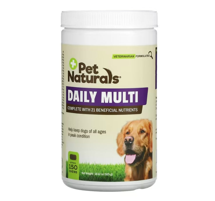 Pet Naturals, Daily Multi, For Dogs, All Ages, Approx. 150 Chews, 18.52 oz (525 g)