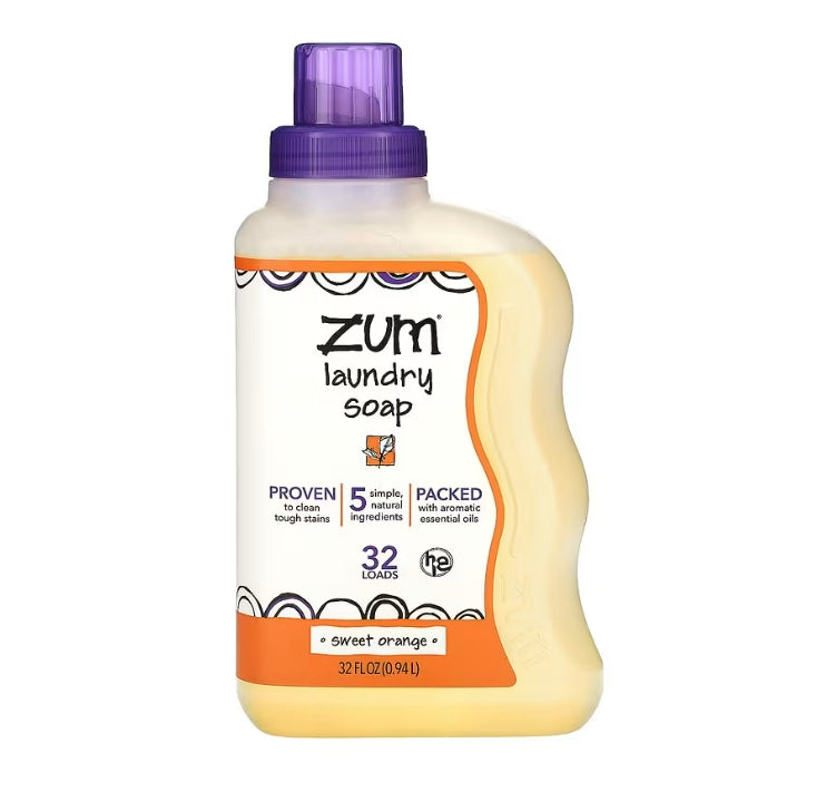 ZUM, Laundry Soap, Sweet Orange, 32 fl oz (0.94 l)