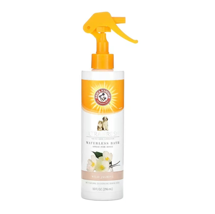 FREE Arm & Hammer, Ultra Fresh, Waterless Bath, Spray For Dogs, Wild Jasmine, 10 fl oz (296 ml)