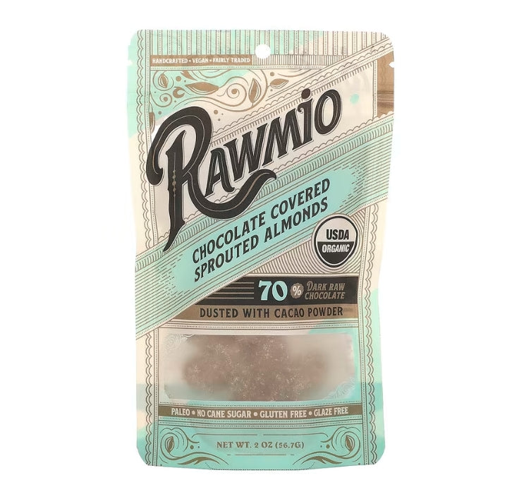 FREE Rawmio, Chocolate Covered Sprouted Almonds, 2 oz (56.7 g)