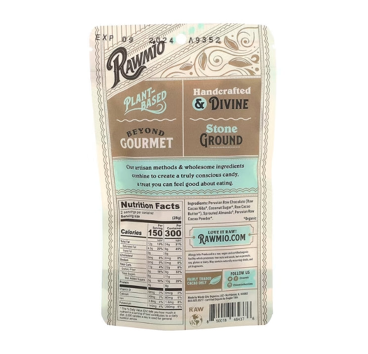 FREE Rawmio, Chocolate Covered Sprouted Almonds, 2 oz (56.7 g)