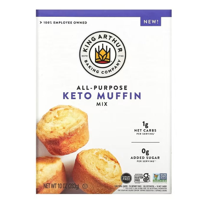 FREE King Arthur Baking Company, All-Purpose Keto Muffin Mix, 10 oz (283 g)