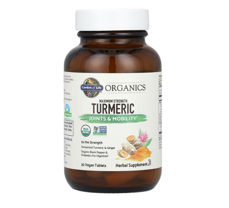 FREE Garden of Life, Turmeric, Maximum Strength, 30 Vegan Tablets