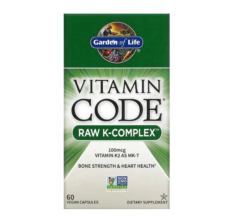 FREE Garden of Life, Vitamin Code, RAW K-Complex, 60 Vegan Capsules