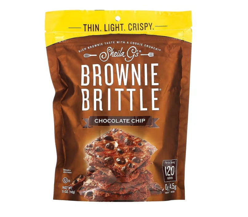 FREE Sheila G's, Brownie Brittle, Chocolate Chip, 5 oz (142 g)