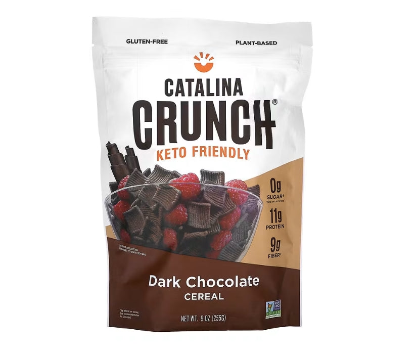 免費送 Catalina Crunch, 生酮友好麥片，黑巧克力，9 盎司（255 克）