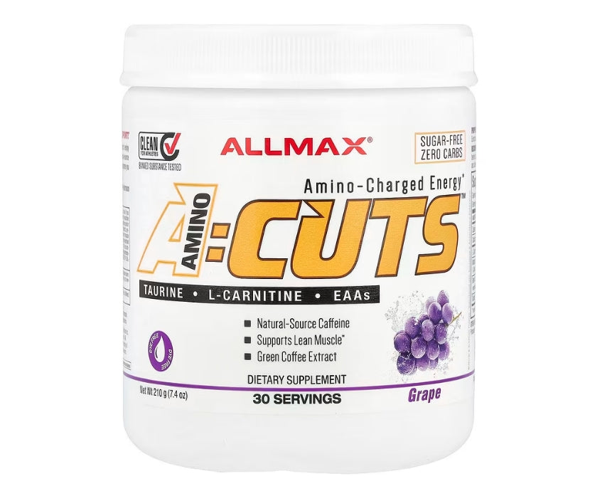 ALLMAX, ACUTS™, Amino-Charged Energy, Grape, 7.4 oz (210 g)