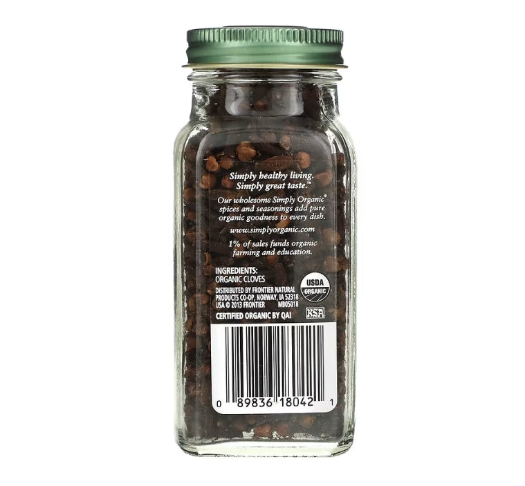 Simply Organic, Whole Cloves, 2.05 oz (58 g)