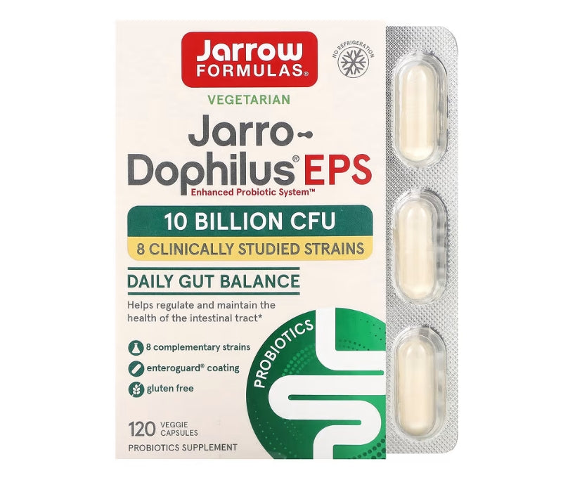 Jarrow Formulas, Jarro-Dophilus EPS，100 億，120 粒素食膠囊（每粒膠囊 5 億）