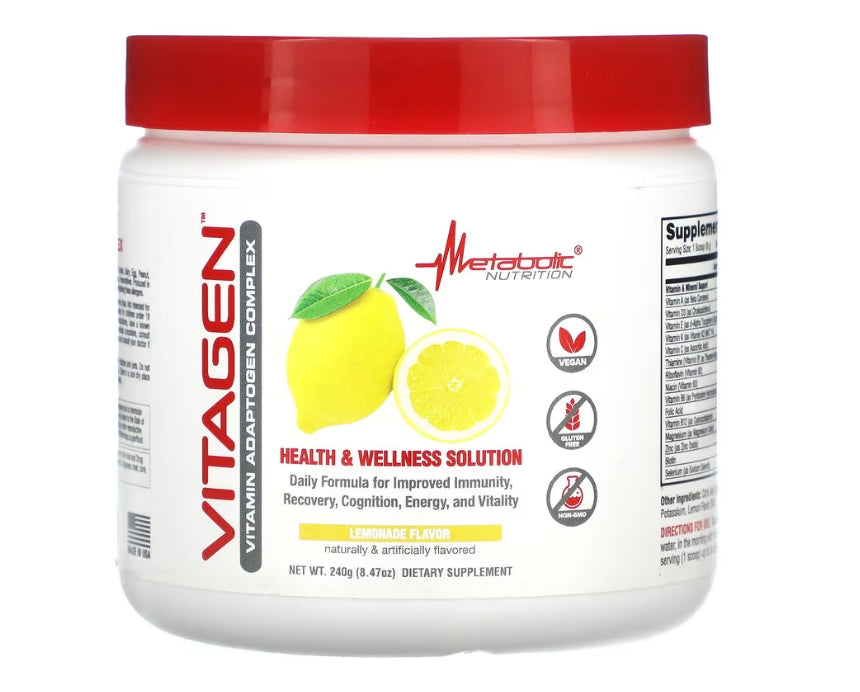 Metabolic Nutrition, VitaGen，檸檬水味，8.47 盎司（240 克）