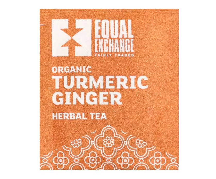 FREE Equal Exchange, Organic Turmeric Ginger Herbal Tea, Caffeine-Free, 20 Tea Bags, 1.27 oz (36 g)