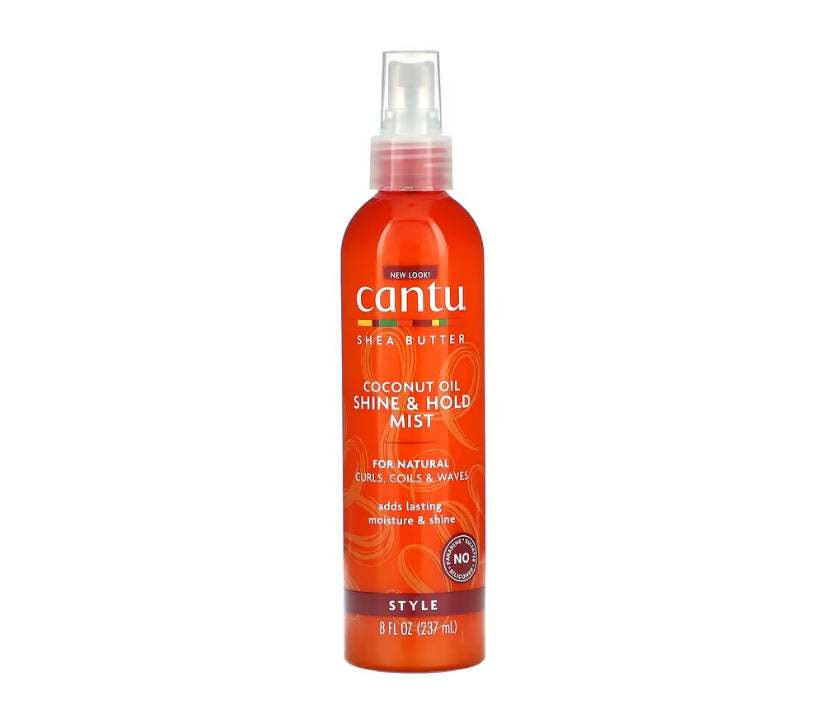 Cantu, Shea Butter, Coconut Oil Shine & Hold Mist, 8 fl oz (237 ml)