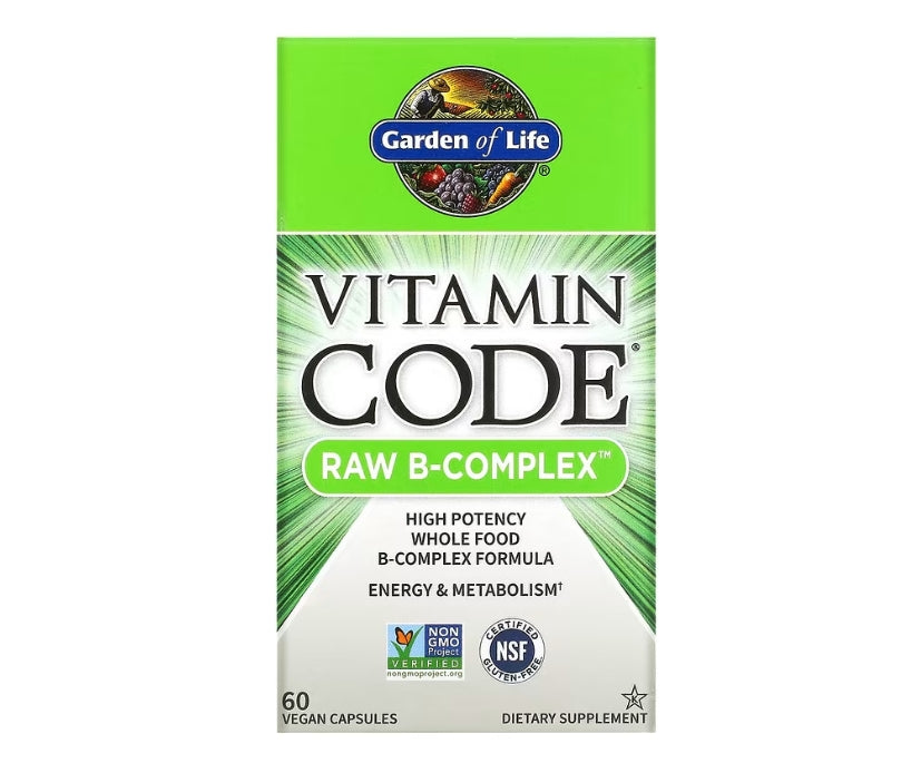 Garden of Life, Vitamin Code，RAW B 族維生素，60 粒全素膠囊