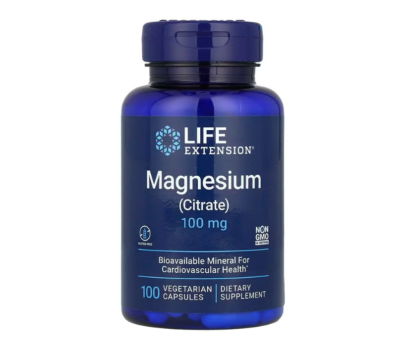 Life Extension, Magnesium (Citrate), 100 mg, 100 Vegetarian Capsules